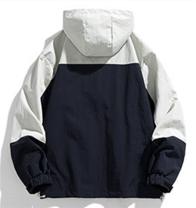 Cargo jacket mens with hood back